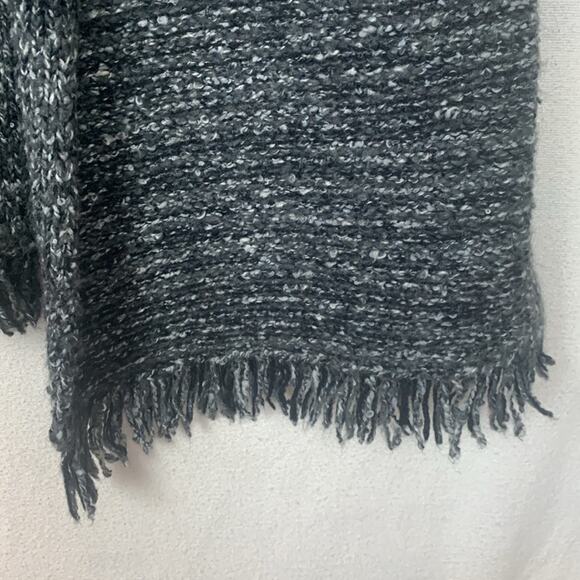 Velvet Graham & spencer womens large wool cardigan sweater black knit raw casual - Picture 9 of 10